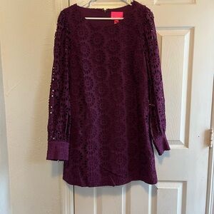 Lilly Pulitzer Purple Eyelet Jumpsuit